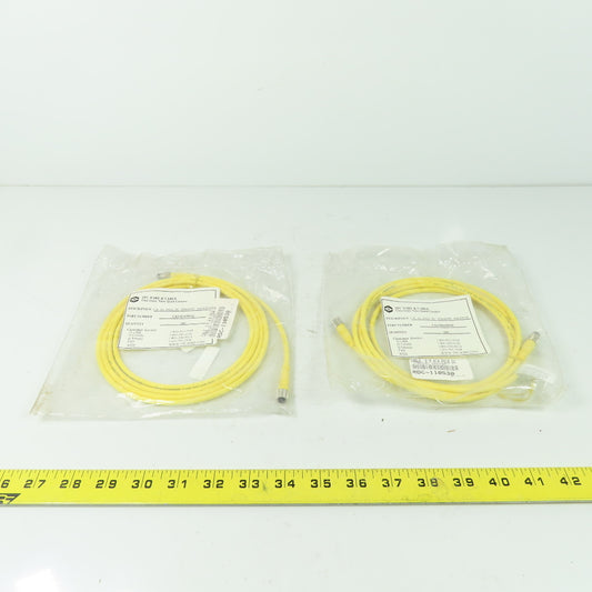 Tpc Wire CA24E34M002 2M 4/4 Pole DC Straight Male To Straight Female Lot Of 2