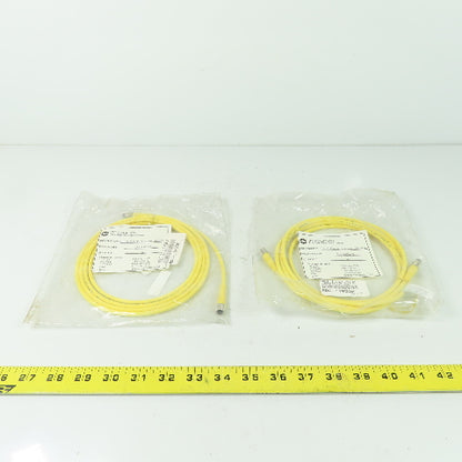 Tpc Wire CA24E34M002 2M 4/4 Pole DC Straight Male To Straight Female Lot Of 2