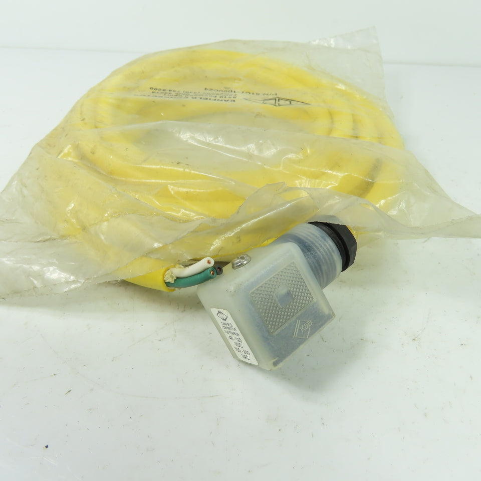 Canfield 51C7-1090024 Cordset Cable 120VDC 240VAC 3-Pin Female Plug
