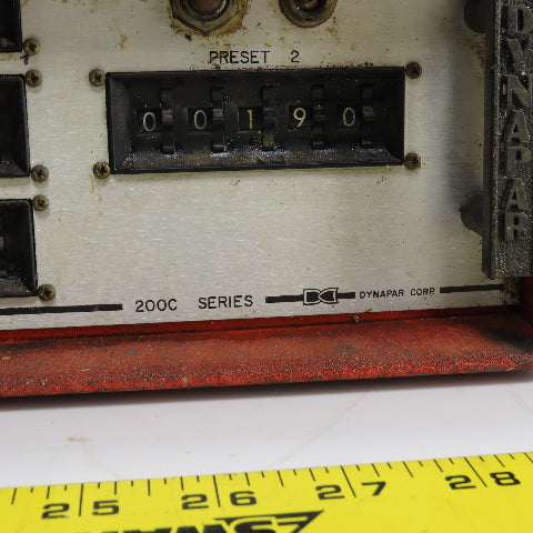 Dynapar Corp. 200C Series Controller Counter 115V Single Phase (Powers Up) 1Ph