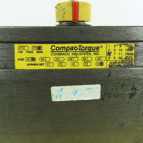 Conbraco CompacTorque Size 60 Valve Pneumatic Actuator 142PSI