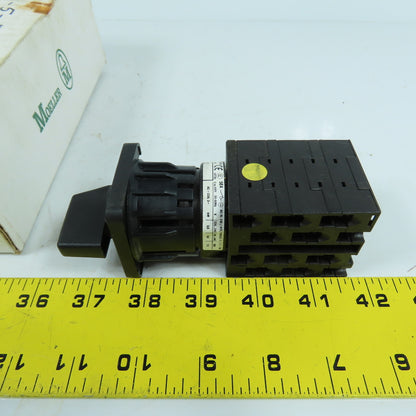 Moeller T0-5-8270/EZ 3-Position Rotary Selector Switch 1/3PH 10HP 16 Amp NEW