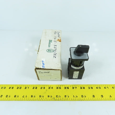 Moeller T0-5-8270/EZ 3-Position Rotary Selector Switch 1/3PH 10HP 16 Amp NEW