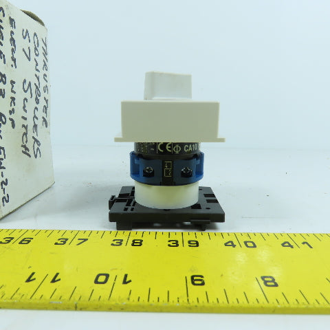 Kraus & Naimer CA10 A220 AMSL54088 2-Position Selector Switch 20A 300VAC NEW