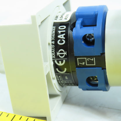 Kraus & Naimer CA10 A220 AMSL54088 2-Position Selector Switch 20A 300VAC NEW