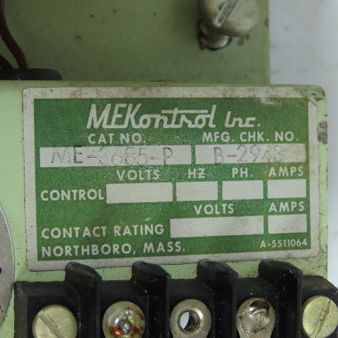 MEKontrol ME-3685-P Overload Relay