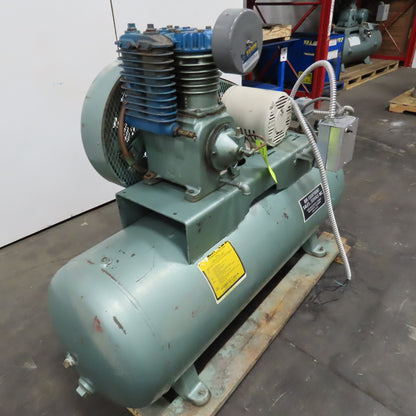 80 Gallon Tank Mounted Air Compressor 208-230/480V 5Hp