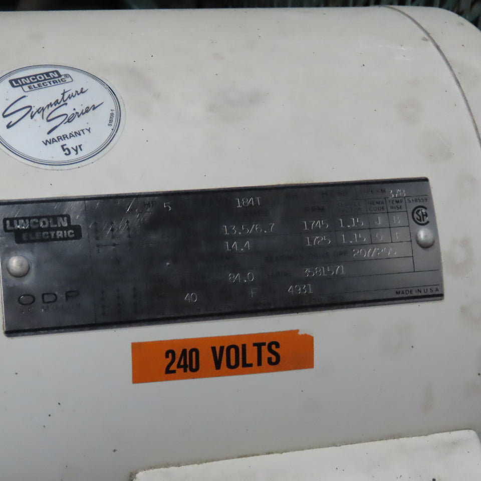 80 Gallon Tank Mounted Air Compressor 208-230/480V 5Hp