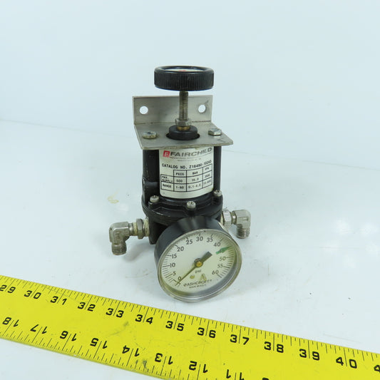 Fairchild Z16490-10243 Compressed Air Regulator 500PSI Max In 1-60PSIG Out