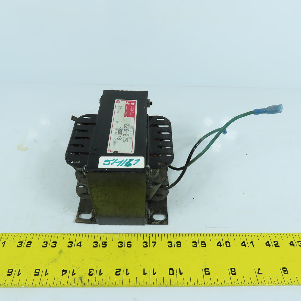 Hammond JS4031 226-275 Control Transformer Pri 120/240V 50/60HZ Sec 30V CT 10A