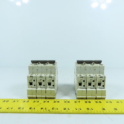 ABB S503-X 3-Pole Rail Mount Circuit Breaker 230/400VAC Lot Of 2