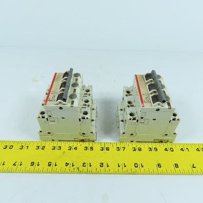 ABB S503-X 3-Pole Rail Mount Circuit Breaker 230/400VAC Lot Of 2
