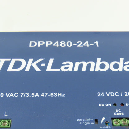 TDK Lambda DPP480-24-1 24V DC 480W Power Supply 115/230VAC 1PH 7/3.5A Input