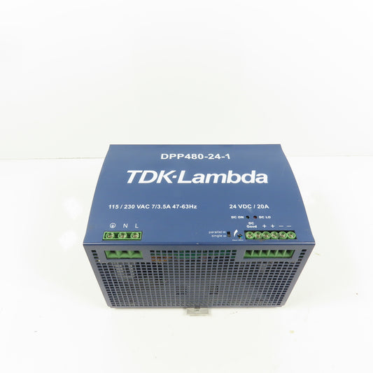 TDK Lambda DPP480-24-1 24V DC 480W Power Supply 115/230VAC 1PH 7/3.5A Input