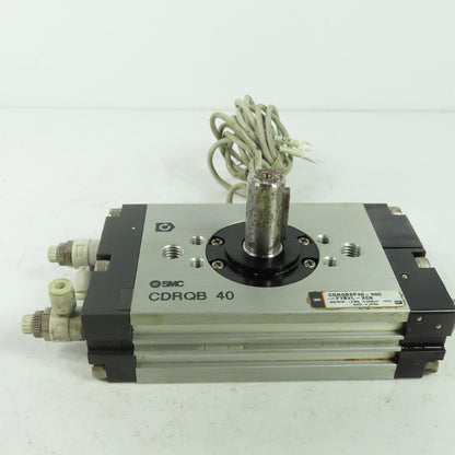 SMC CDRQB 40 Rotary Actuator Cylinder 1.0MPa 145PSI 15mm Shaft