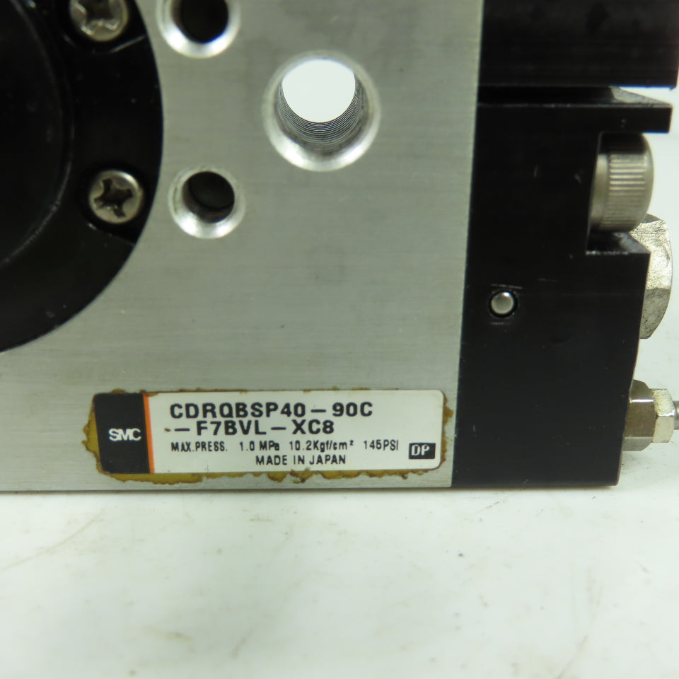 SMC CDRQB 40 Rotary Actuator Cylinder 1.0MPa 145PSI 15mm Shaft