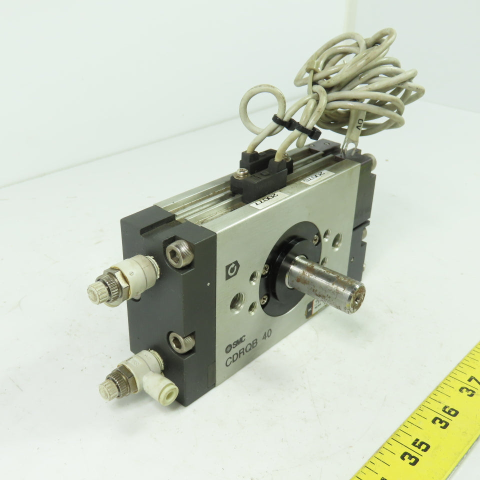SMC CDRQB 40 Rotary Actuator Cylinder 1.0MPa 145PSI 15mm Shaft