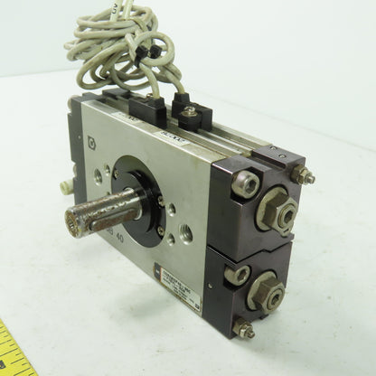 SMC CDRQB 40 Rotary Actuator Cylinder 1.0MPa 145PSI 15mm Shaft