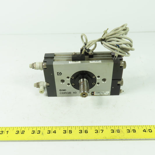 SMC CDRQB 40 Rotary Actuator Cylinder 1.0MPa 145PSI 15mm Shaft
