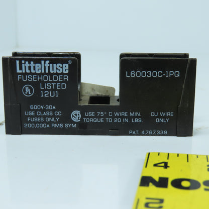 Littlefuse L60030C-1PQ 30A Single Pole Fuse Holder 600V For Class CC Lot Of 19