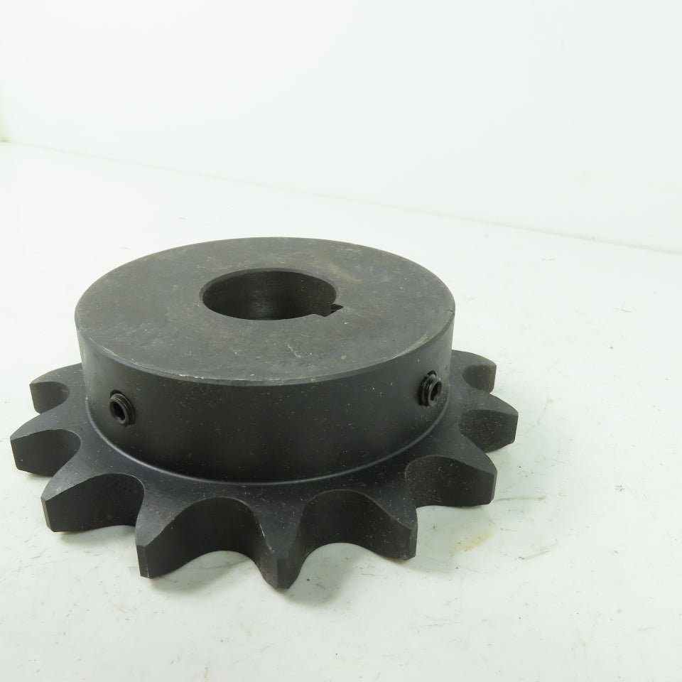 UST H80B15F-1-3/8 15 Tooth Roller Chain Sprocket 1-3/8" Bore 5.2" OD
