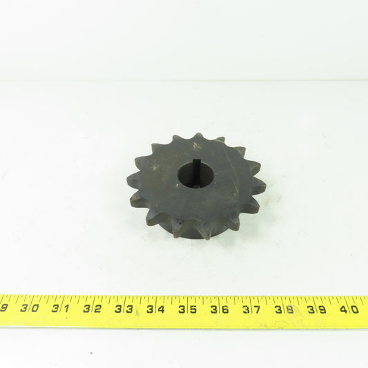 UST H80B15F-1-3/8 15 Tooth Roller Chain Sprocket 1-3/8" Bore 5.2" OD