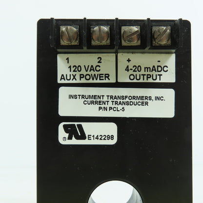 Instrument Transformers PCL-5 PCL Current Transformer Pri 120VAC Sec 4-20mADC