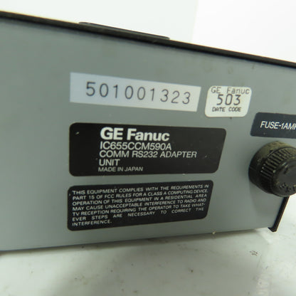 GE Fanuc IC65CCM590A Isolated RS232 Adapter Unit