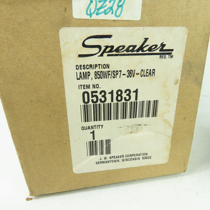 Speaker 850WF/SP7-36V-Clear Lamp Light W/Mounting Bracket