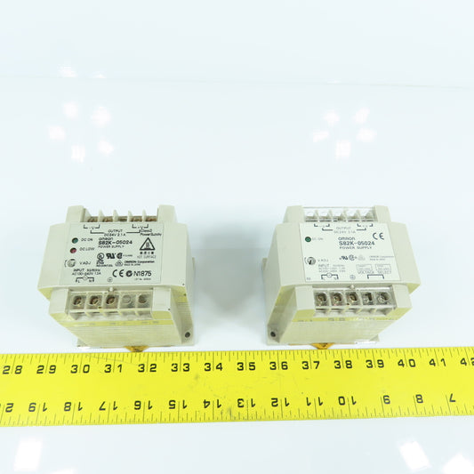 Omron S82K-05024 24V DC 2.1A Power Supply 100-120/200-240VAC Input  Lot Of 2