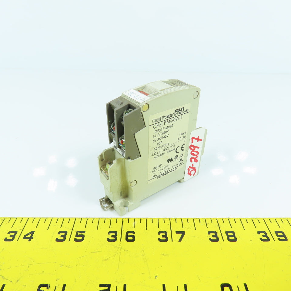 Fuji CP31FM/20WD 20A Single Pole Circuit Breaker Protector