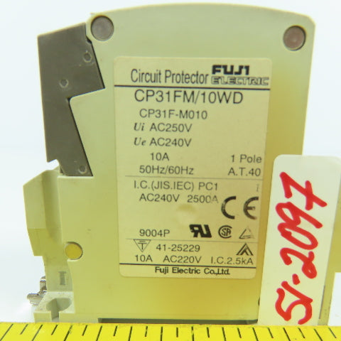 Fuji CP31FM/10WD 10A Single Pole Circuit Breaker Protector
