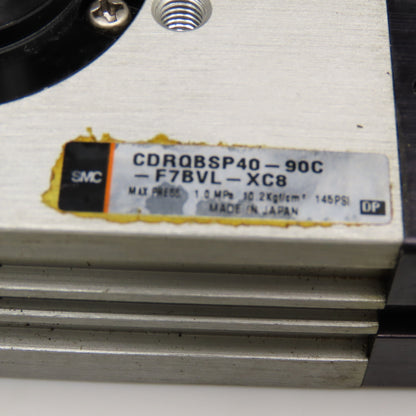 SMC CDRQBSP40-90C-F7BVL-XC8 Pneumatic Rotary Turn Table Actuator 1/4 Turn