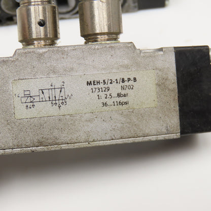 Festo MEH-5/2-1/8-P-B 2 Position Pneumatic Valve Lot Of 4