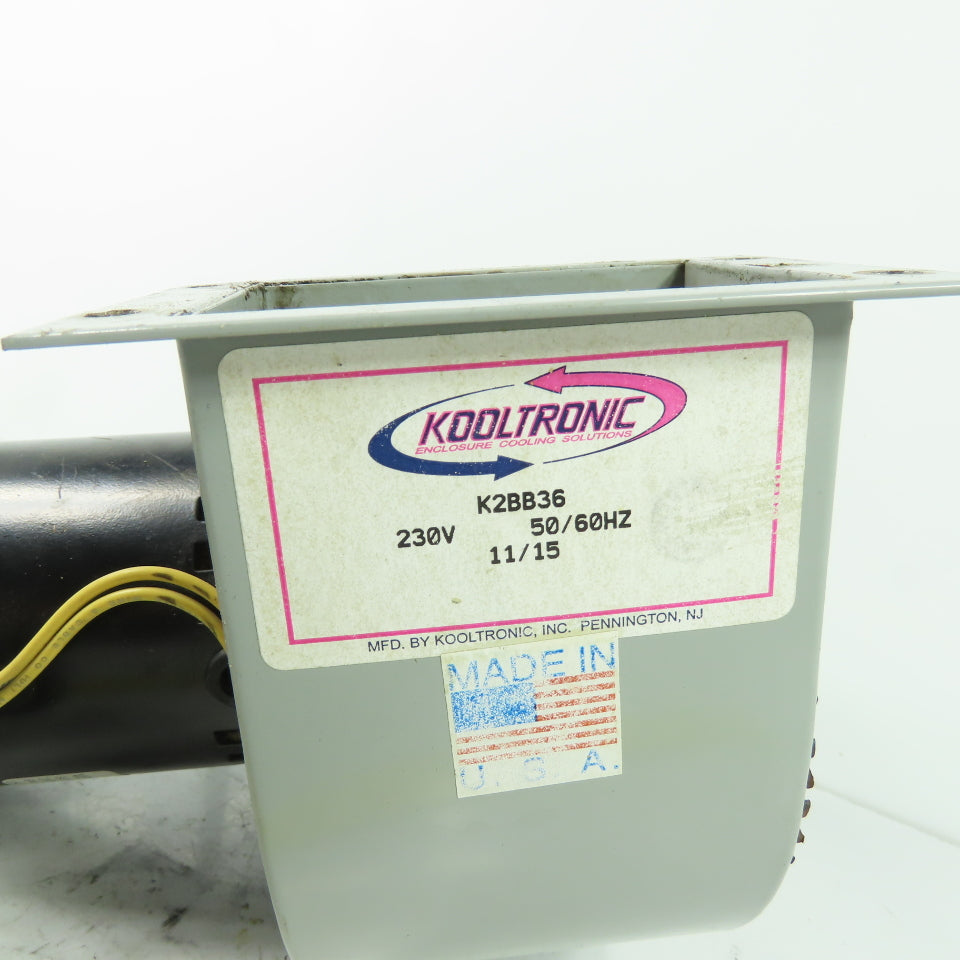 Kooltronic K2BB36 Single Centrifugal Blower230V 50/60Hz 1/10 HP