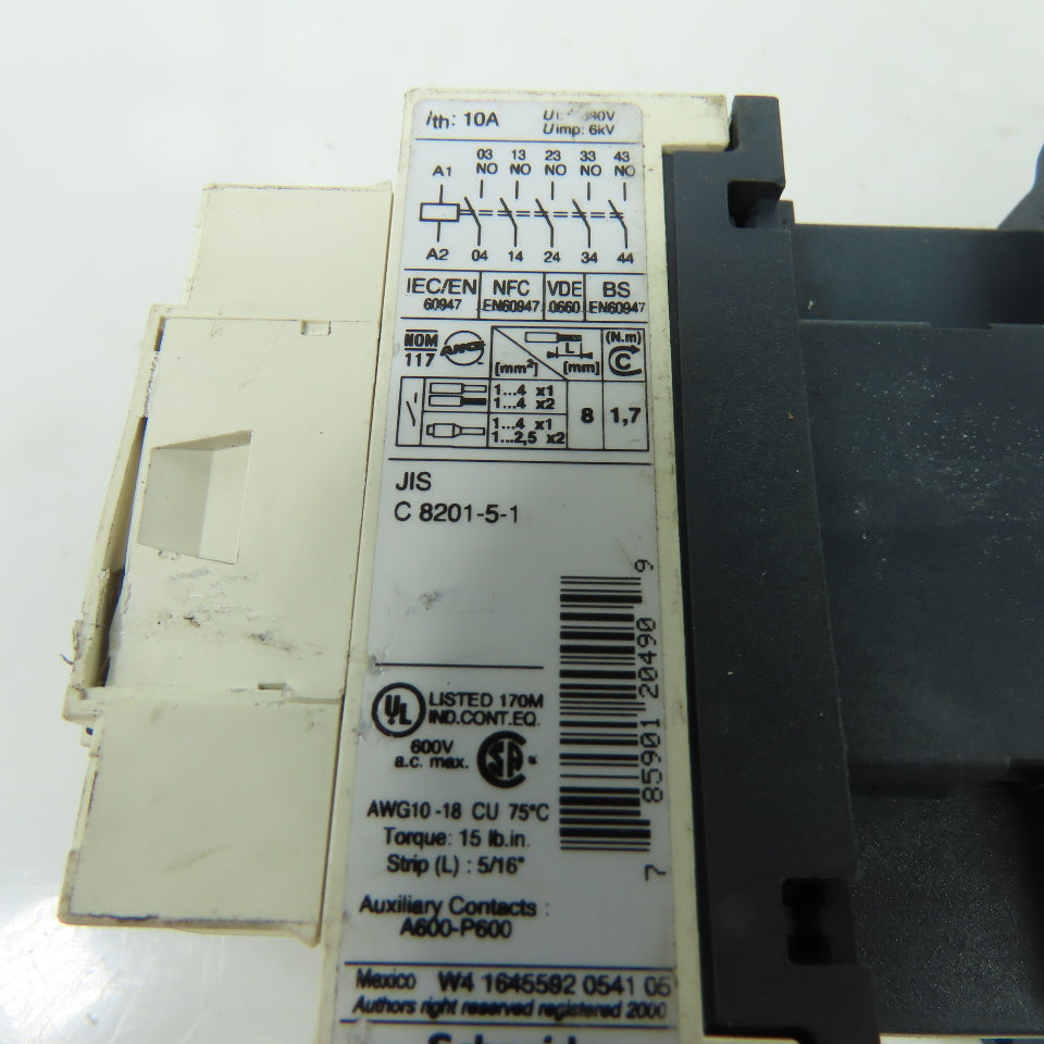 Telemecanique CAD50 Schneider 10A Contactor Starter 120V Coil Lot Of 2
