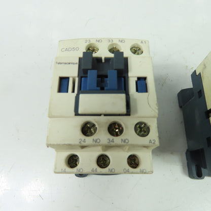 Telemecanique CAD50 Schneider 10A Contactor Starter 120V Coil Lot Of 2