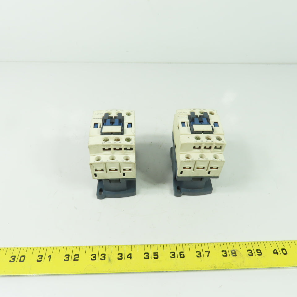 Telemecanique CAD50 Schneider 10A Contactor Starter 120V Coil Lot Of 2