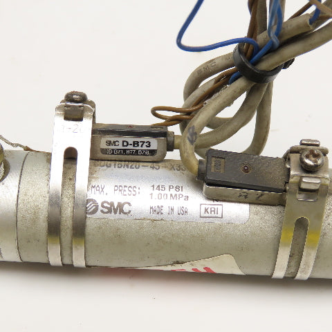 SMC CDG1BN20-45 20mm Bore 45mm Stroke Double Acting Air Cylinder D-B73 Sensors