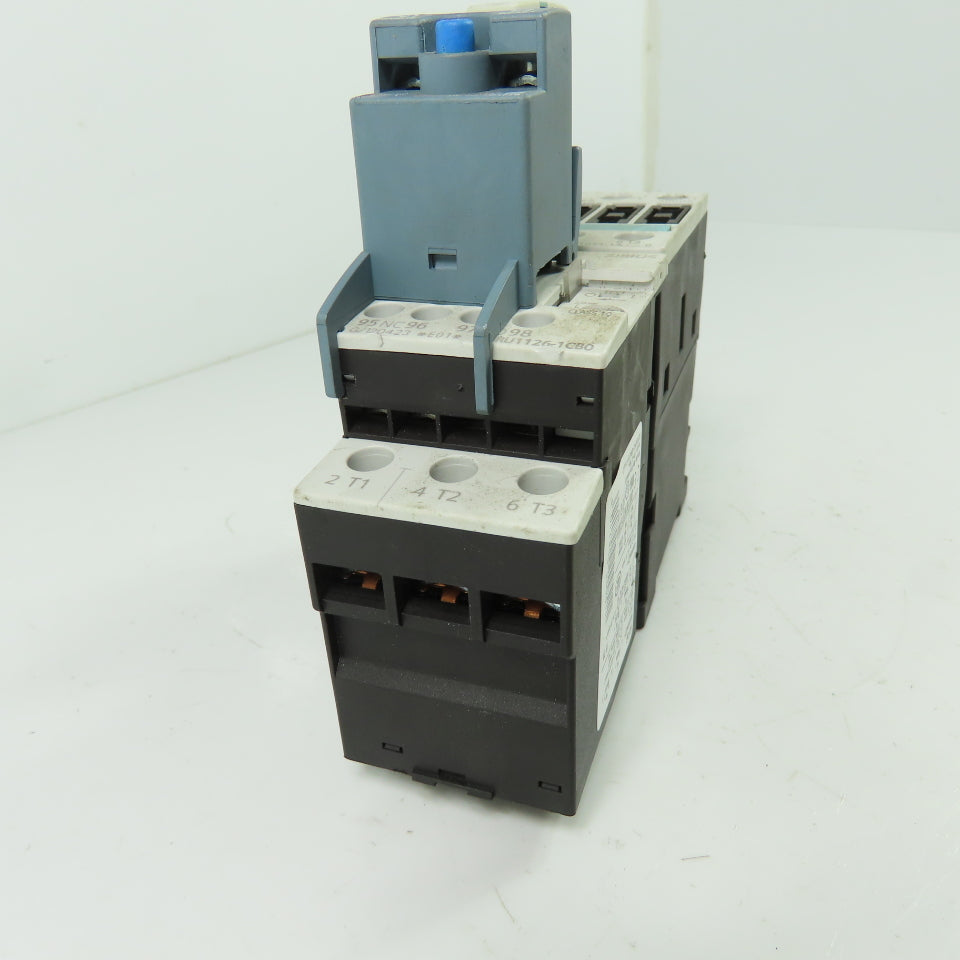 Siemens 3RT1024-1A Contactor 600VAC 40A 110V Coil W/ RU1126-1CB0 2.5A Relay