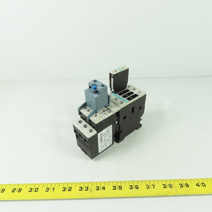 Siemens 3RT1024-1A Contactor 600VAC 40A 110V Coil W/ RU1126-1CB0 2.5A Relay