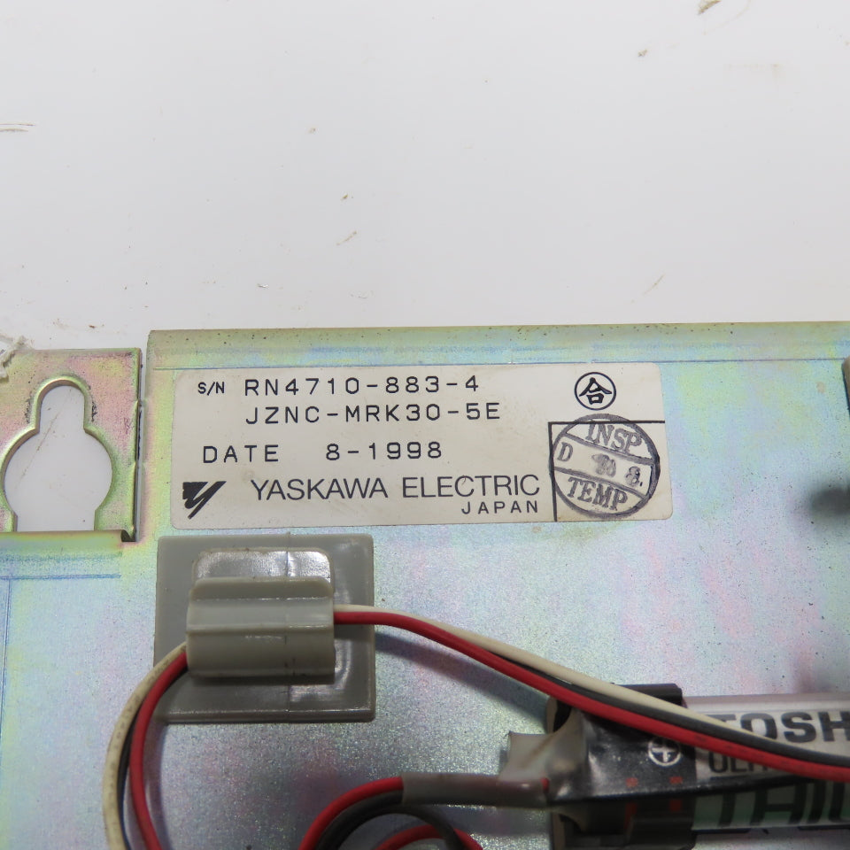 Yaskawa JZNC-MRK30-5E PLC 3-Slot Rack Module W/Back Plate