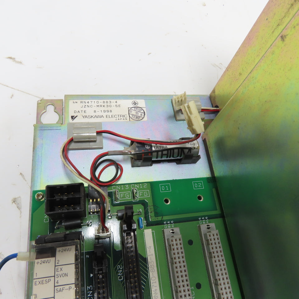 Yaskawa JZNC-MRK30-5E PLC 3-Slot Rack Module W/Back Plate