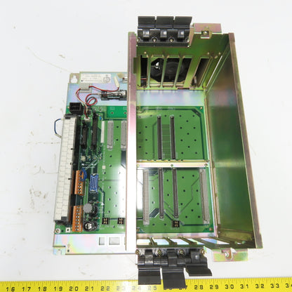 Yaskawa JZNC-MRK30-5E PLC 3-Slot Rack Module W/Back Plate