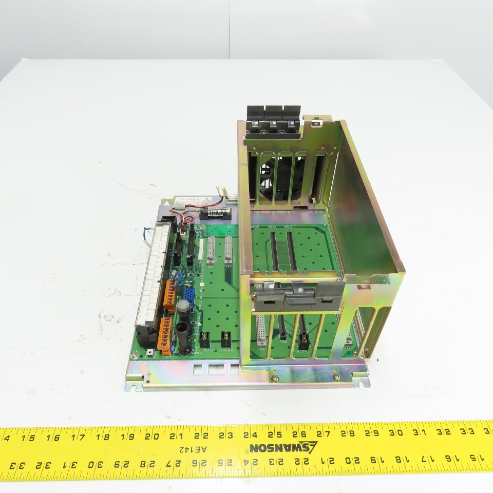Yaskawa JZNC-MRK30-5E PLC 3-Slot Rack Module W/Back Plate