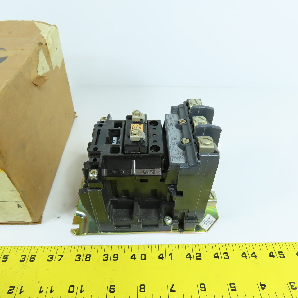 Allen Bradley 500-Y688601/1 Size 0 Starter Contactor 5HP 120V 40HZ Coil 18A 600V