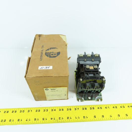 Allen Bradley 500-Y688601/1 Size 0 Starter Contactor 5HP 120V 40HZ Coil 18A 600V