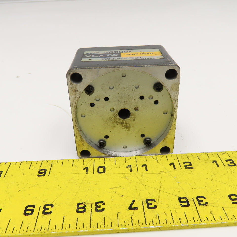 Vexta Oriental Motor 2GD20K Servo Motor Gear Head 8mm Shaft