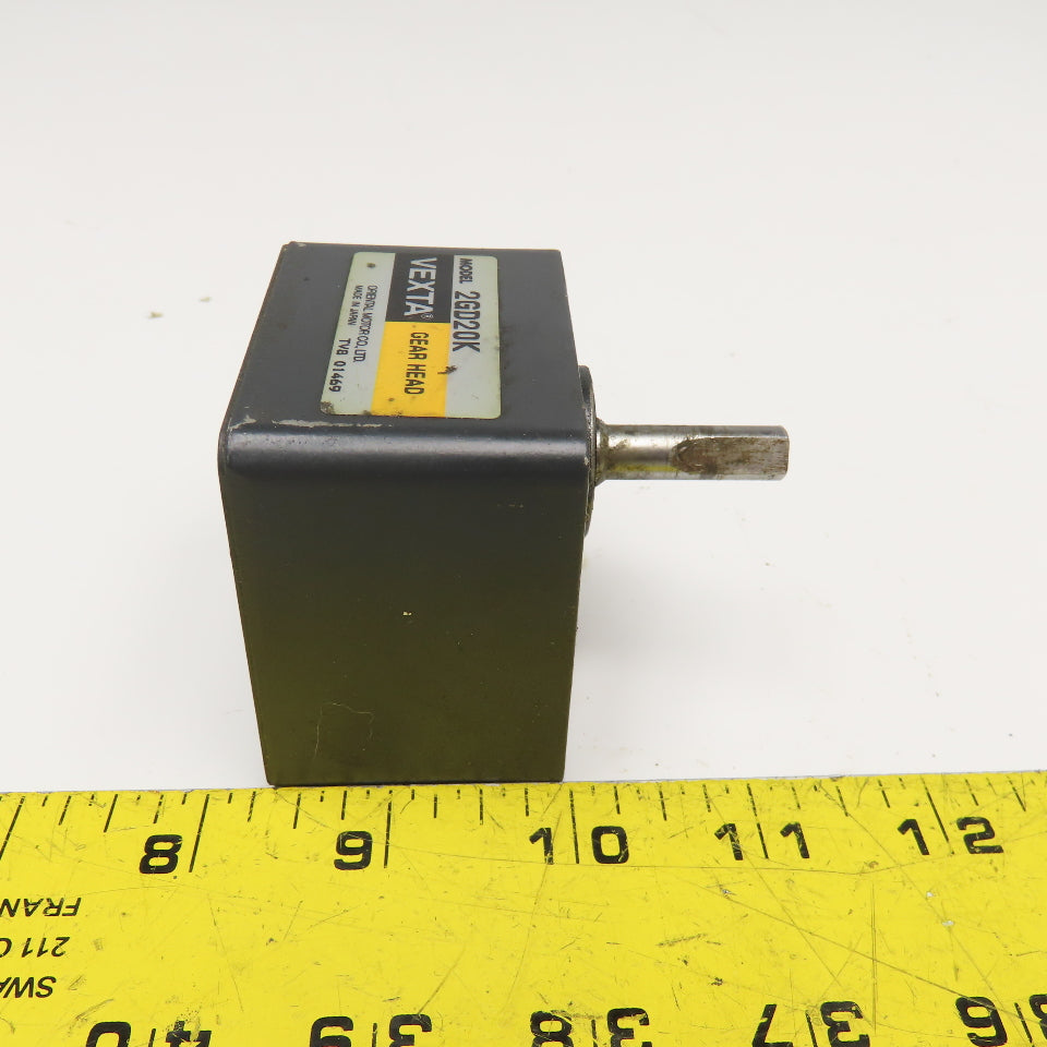 Vexta Oriental Motor 2GD20K Servo Motor Gear Head 8mm Shaft