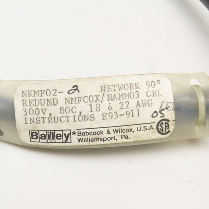 Bailey NKMF02-2 NMFC0X/NAMM03 Redundant Cable Assembly 90°